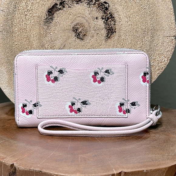 COACH Floral Crossgrain Wallet/Wristlet - Picture 2 of 14